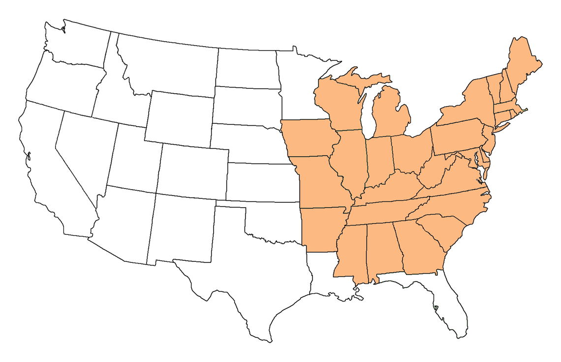 CLE Transportation Regional Driver Coverage Area